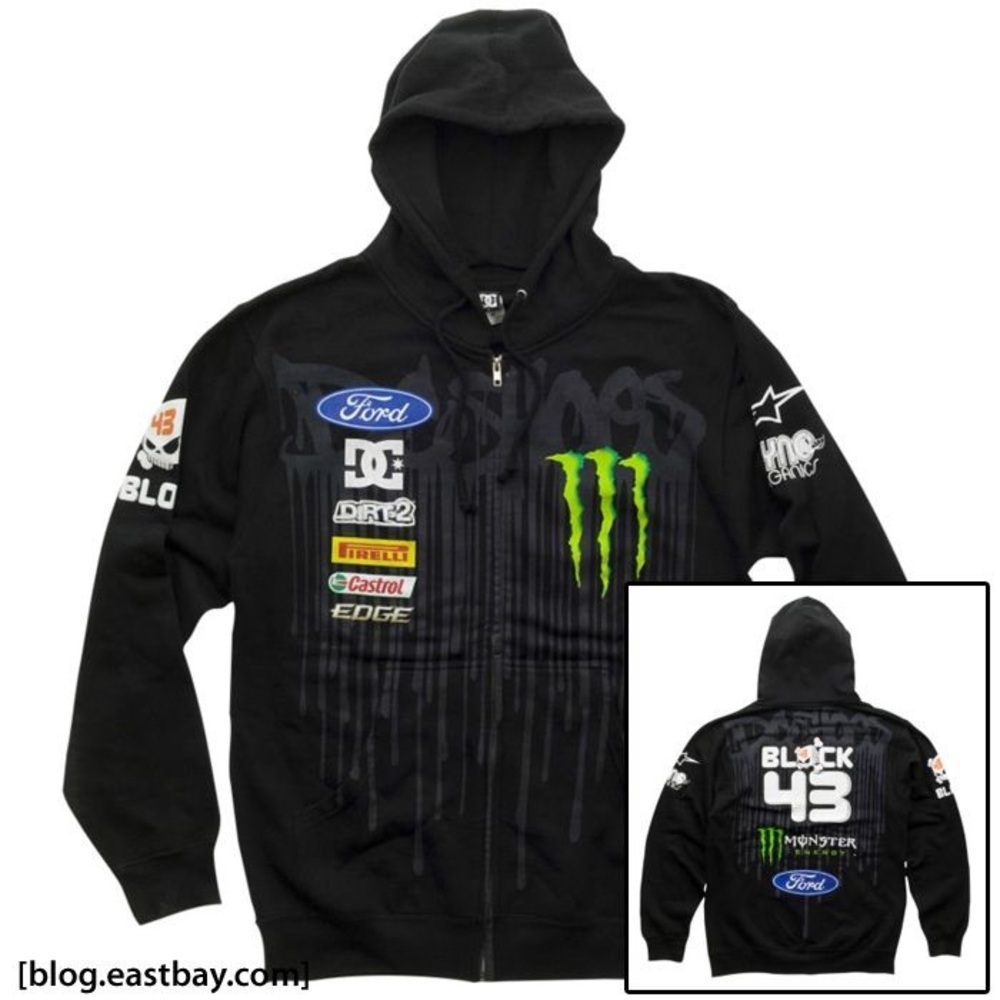 ISO- DC Shoes Monster Energy zip hoodie Rally/ moto